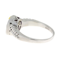 Genuine Cubic Zirconium Ring Sterling Silver