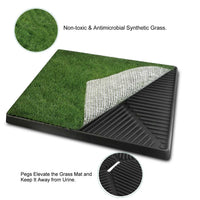 1Pc Dog Potty Training Artificial Grass Pad Pet Cat Toilet Trainer Mat Puppy Loo Tray Turf For Small Medium Dogs Indoor 