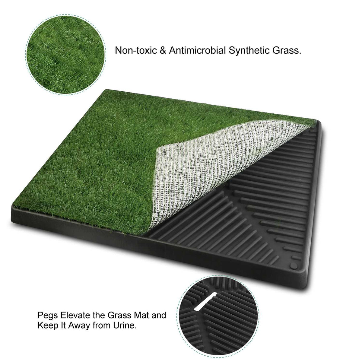 1Pc Dog Potty Training Artificial Grass Pad Pet Cat Toilet Trainer Mat Puppy Loo Tray Turf For Small Medium Dogs Indoor 