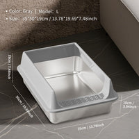 Only Self Pickup---Stainless Steel Cat Litter Box