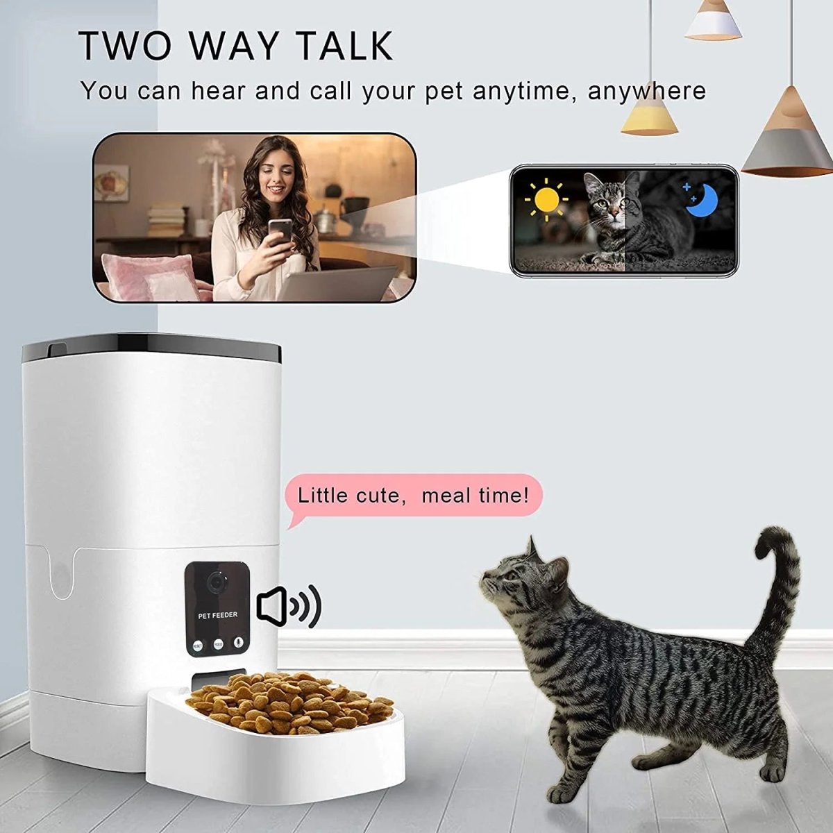 6L Automatic Pet Feeder with Camera&Wifi - BIG FRENCHIES