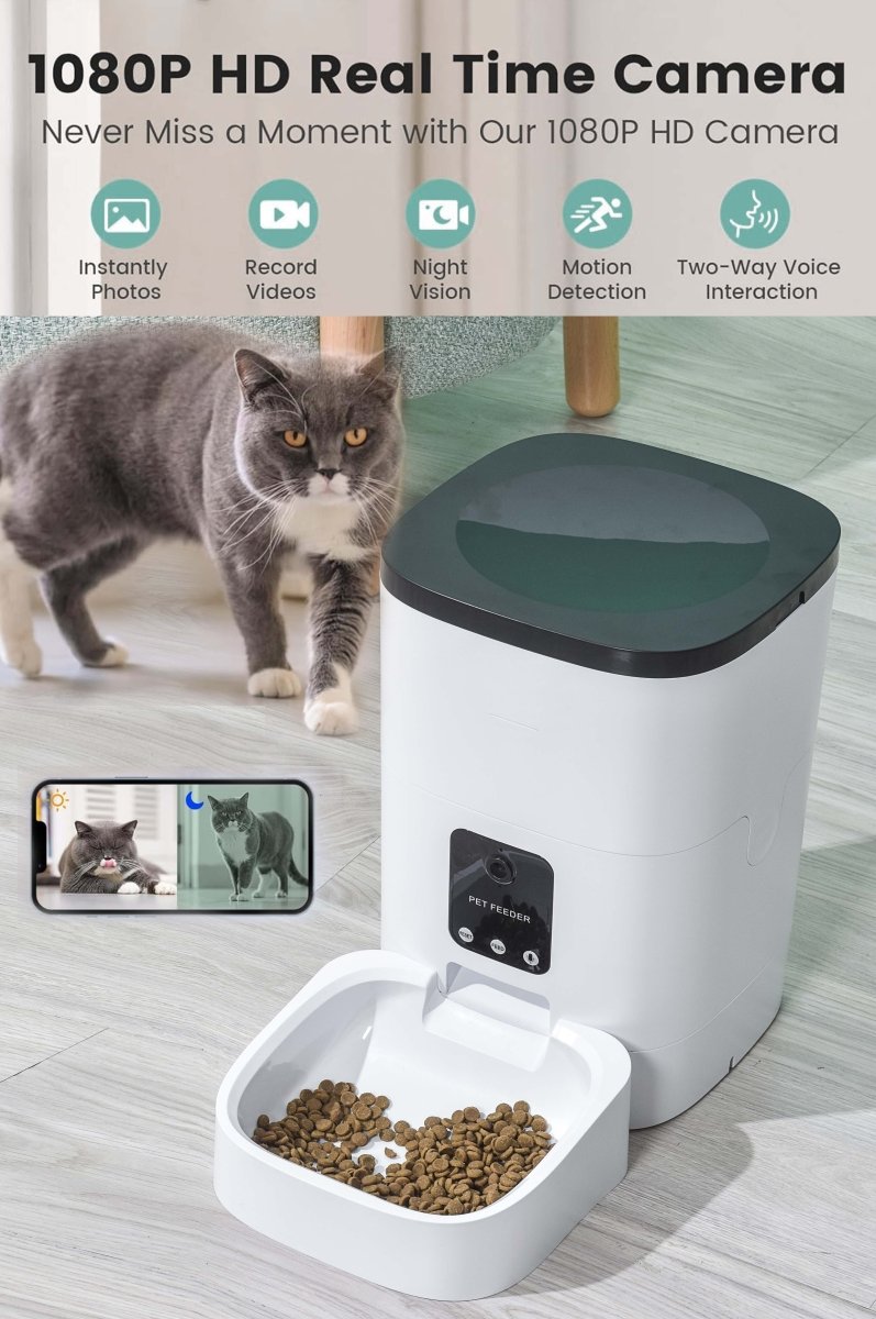 6L Automatic Pet Feeder with Camera&Wifi - BIG FRENCHIES