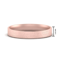 Ice Textured Mens 5mm Comfort Fit Wedding Band