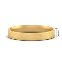 Ice Textured Mens 5mm Comfort Fit Wedding Band