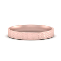 Unique Rock Textured Mens Wedding Band 5 mm