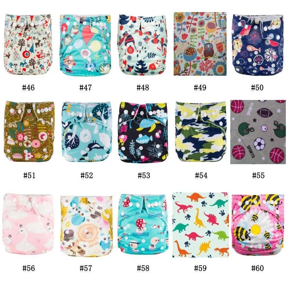 6pcs/Pack Baby Cloth Diapers Microfleece Linning Pocket Diaper Washable Reusable High Quality Nappy - BIG FRENCHIES