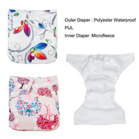 6pcs/Pack Baby Cloth Diapers Microfleece Linning Pocket Diaper Washable Reusable High Quality Nappy - BIG FRENCHIES