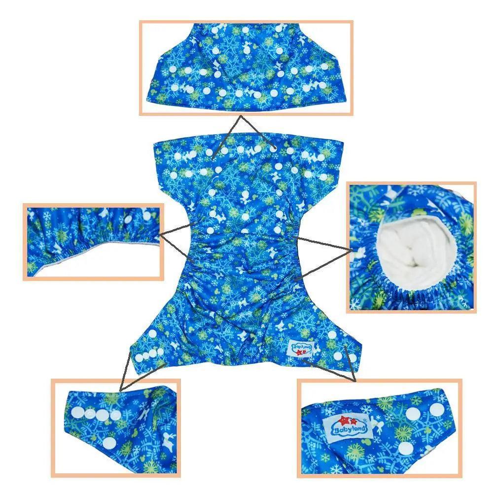 6pcs/Pack Baby Cloth Diapers Microfleece Linning Pocket Diaper Washable Reusable High Quality Nappy - BIG FRENCHIES