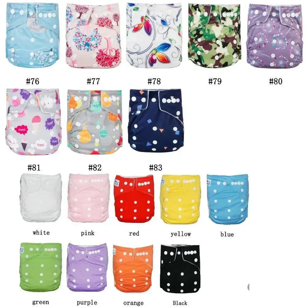 6pcs/Pack Baby Cloth Diapers Microfleece Linning Pocket Diaper Washable Reusable High Quality Nappy - BIG FRENCHIES