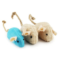 6pcs/lot Mix Pet Toy Catnip Mice Cats Toys Fun Plush Mouse Cat Toy For Kitten Skitter Critters Cat Toy Value Pack