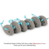 6pcs/lot Mix Pet Toy Catnip Mice Cats Toys Fun Plush Mouse Cat Toy For Kitten Skitter Critters Cat Toy Value Pack
