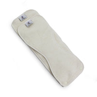 6r Soaker Insert Set | Raw Hemp Cotton Fleece - 7 Layer Overnight & Heavy Wetter