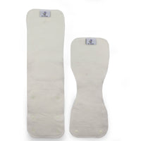 6r Soaker Insert Set | Raw Hemp Cotton Fleece - 7 Layer Overnight & Heavy Wetter