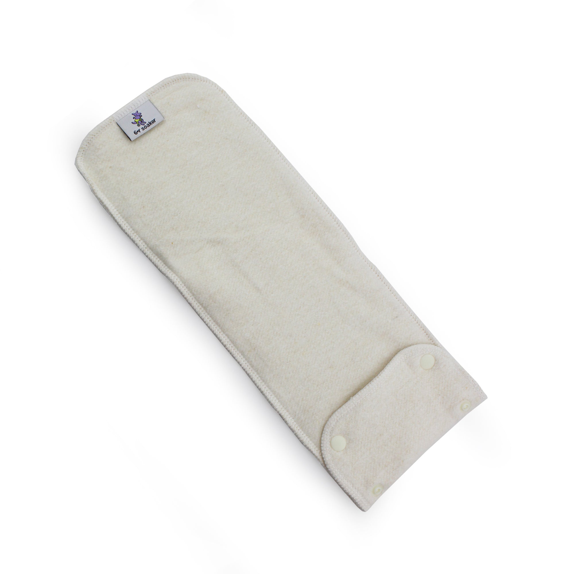 6r Soaker Insert Set | Raw Hemp Cotton Fleece - 7 Layer Overnight & Heavy Wetter