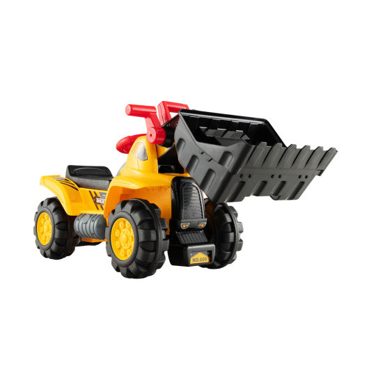 Kids Ride On Bulldozer Toy Play Truck with Adjustable Bucket Aged 3+ Years Old - BIG FRENCHIES