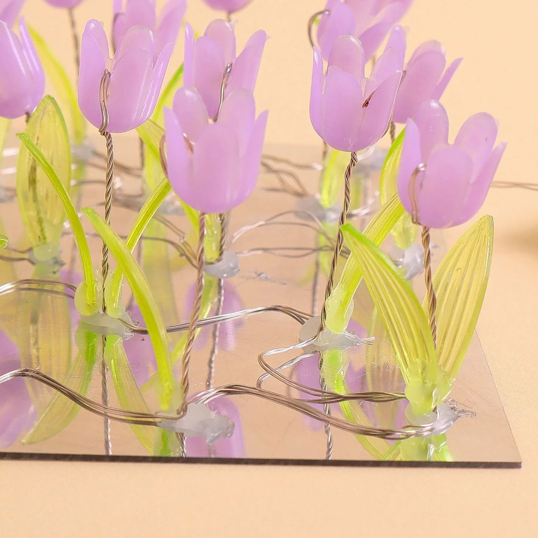 Tulip Mirror LED Night Light - Purple - BIG FRENCHIES