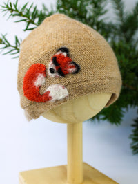 Sleeping Fox Cashmere Hat - Newborn - BIG FRENCHIES