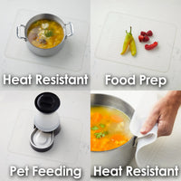 PopYum Silicone Drying Mat (12x16 in, 30x40 cm), Clear-Frosted - BIG FRENCHIES