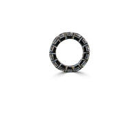 8CT TW Diamond Veneer Cubic Zirconia 14K Gold Eternity Ring. 635R110K