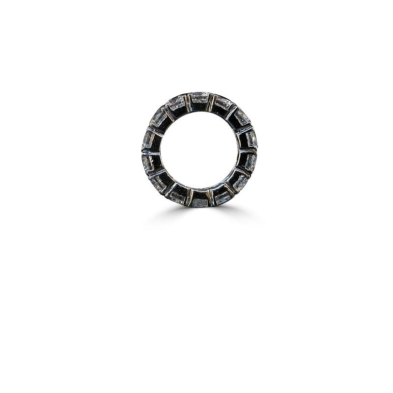 8CT TW Diamond Veneer Cubic Zirconia 14K Gold Eternity Ring. 635R110K