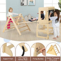 7-in-1 Toddler Climbing Toy Connected Table and Chair Set for Boys and Girls Aged 3-14 Years Old