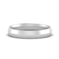 4 mm Comfort Fit Knife Edge Mens Band