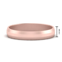 Wedding Band Beveled Edge Matte