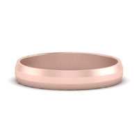 Wedding Band Beveled Edge Matte