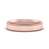 4 mm Stepped Edge Comfort Fit Flat Mens Band