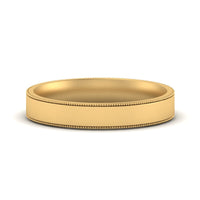 4 mm Stepped Edge Comfort Fit Flat Mens Band