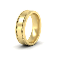 5 mm Mens Band Double Milgrain