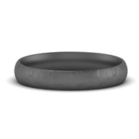 5 Mm Lightweight Rock Texture Mens Wedding Band