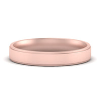 4 mm Steps Edge Comfort Fit Mens Band
