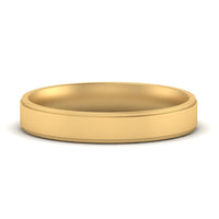 4 mm Steps Edge Comfort Fit Mens Band