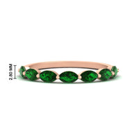 7 Stone Marquise East West 1 Carat Band