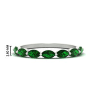 7 Stone Marquise East West 1 Carat Band