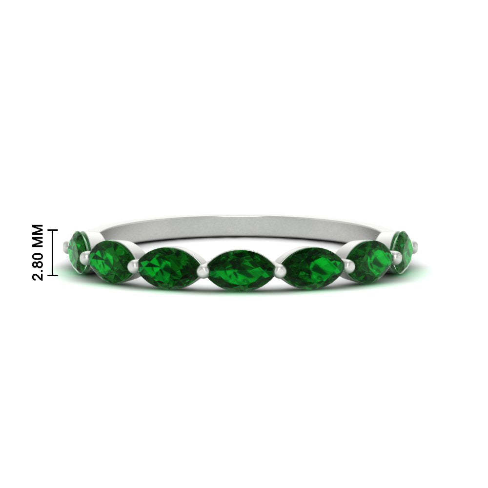 7 Stone Marquise East West 1 Carat Band