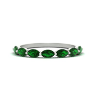 7 Stone Marquise East West 1 Carat Band