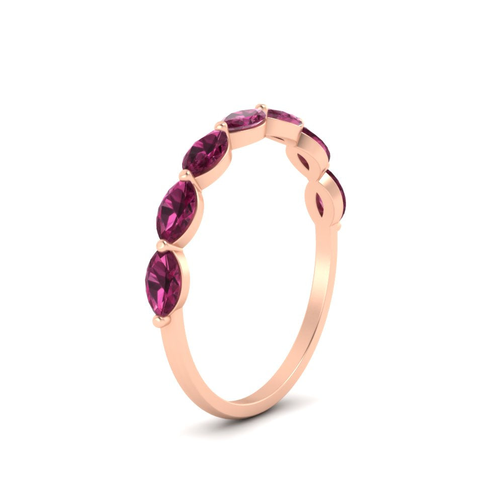 7 Stone Marquise East West 1 Carat Band