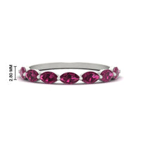 7 Stone Marquise East West 1 Carat Band