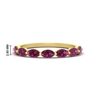 7 Stone Marquise East West 1 Carat Band