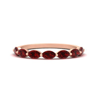 7 Stone Marquise East West 1 Carat Band