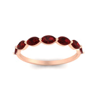 7 Stone Marquise East West 1 Carat Band