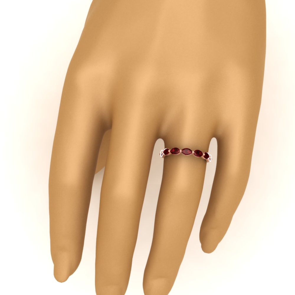 7 Stone Marquise East West 1 Carat Band