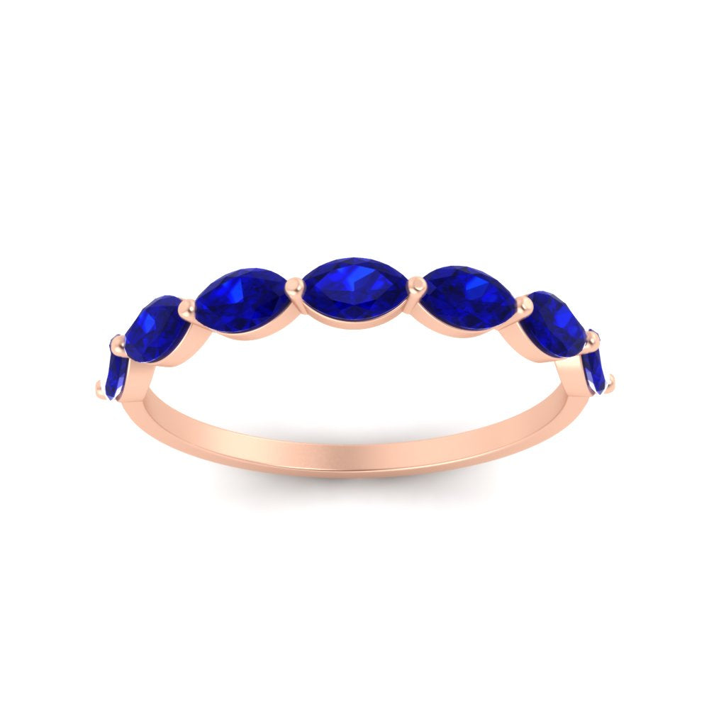 7 Stone Marquise East West 1 Carat Band