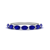 7 Stone Marquise East West 1 Carat Band