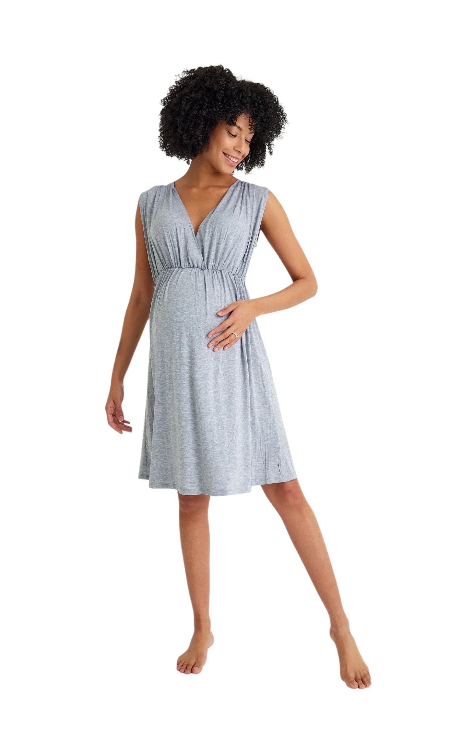 Sleep Well Maternity/Nursing Nightgown & Robe Set - BIG FRENCHIES