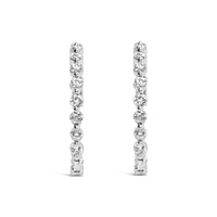 14K White Gold 5.00 Cttw Lab Grown Diamond Inside-Out Hoop Earring
