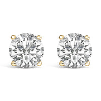14K White Gold 1.00 Cttw Lab Grown Diamond Solitaire Stud Earrings