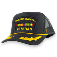 Gas Station Boner Pill Veteran Trucker Hat Custom Embroidered￼